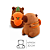 Pelucia de Capivara com Mochila Cenoura 30 cm - Imagem 5
