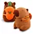 Pelucia de Capivara com Mochila Cenoura 30 cm - Imagem 1
