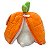 Coelho Cenoura Laranja de Pelúcia 20 cm 2 em 1 - Páscoa - Imagem 2