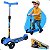 Patinete Infantil AzuL Portátil 3 Rodas e Freio - DM Toys - Imagem 1