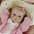 Boneca Bebê Reborn Menina - Nala 45 cm Corpo 100% Vinil 1950 - Imagem 7