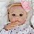Boneca Bebê Reborn Menina - Luna 45 cm Corpo 100% Vinil 1922 - Imagem 2