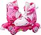 PATINS Infantil Triline Ajustável 30 a 33 Rosa com Kit Proteção - Imagem 1