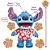 Pelucia Disney Stitch Havaiano Interativo e Realista 30cm - Stitch - Fantoche - Imagem 3