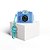 MIni Camera Fotográfica Digital Azul Retro Vintage f2561 - Imagem 3