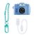 MIni Camera Fotográfica Digital Azul Retro Vintage f2561 - Imagem 2