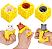 Squishy Queijo Rato de Apertar Anti Estresse - Imagem 1