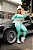 CJ33002 - Conj. Calça e Top Poliamida Microcanelado Manga Longa Verde e Rosa - Imagem 4