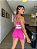 CJSH34007 - Conj. Short e Top Poliamida Suplex Empina BumBum Rosa/Creme - Imagem 3