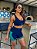 CJSH34018 - Conj. Short e Top Poliamida Brocado Empina BumBum Marinho/Verde com bolso - Imagem 4