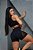 CJSH36005 - Conj. Short e Top Amarelo e Preto Poliamida Suplex com Tule - Imagem 3