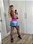 CJSS36001 - Conj. Saia Short e Top Fake Jeans Pink Poliamida Suplex - Imagem 2