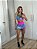 CJSS36001 - Conj. Saia Short e Top Fake Jeans Pink Poliamida Suplex - Imagem 3