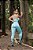 CJ37003 - Conj Calça e Top Poliamida Canelado Azul Candy com ajuste no cós - Imagem 2