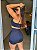 CJSS38002 - Preto - Conj. Saia Short e Top Poliamida Suplex - Imagem 2