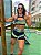 CJSH39008- Conj Shorts e top Brocado Poliamida - Imagem 1