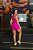CJSH41003 - Conj. Short e Top Poliamida Brocado com ajuste no cós - Pink - Imagem 2