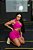 CJSH41003 - Conj. Short e Top Poliamida Brocado com ajuste no cós - Pink - Imagem 4