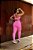 CJ43001 - Conj. Calça e Top Poliamida Canelado Pink - Imagem 4