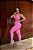 CJ43001 - Conj. Calça e Top Poliamida Canelado Pink - Imagem 6