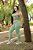 CJ43004 - Conj. Calça e Top Poliamida Canelado Verde - Imagem 9