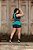 CJSS43002 - Conj. Saia Short e Top Poliamida Dry Fit Marinho e Verde - Imagem 2