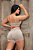 CJSH43001 - Conj. Short e Top Poliamida Canelado Bege - Imagem 6
