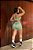 CJSH43002 - Conj. Short e Top Poliamida Canelado Verde - Imagem 2