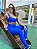 CJ39002 - Azul Royal - Conj. Calça e Top Poliamida Brocado - Imagem 1