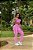 CJ44004 - Rosa Claro - Conj. Calça e Top Poliamida Brocado Levanta BumBum - Imagem 6