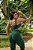 CJ44005 - Verde Militar - Conj. Calça e Top Poliamida Brocado Levanta BumBum - Imagem 3