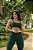 CJ44005 - Verde Militar - Conj. Calça e Top Poliamida Brocado Levanta BumBum - Imagem 6