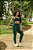 CJ44005 - Verde Militar - Conj. Calça e Top Poliamida Brocado Levanta BumBum - Imagem 1