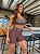 CJSH45009 - CONJ. SHORT E TOP BROCADO MARROM ONÇA - Imagem 1