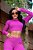 CJ46006 - Conj. Calça e Top Poliamida Canelado Manga Longa - Purple - Imagem 5