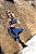 CJ46019 - Conj. Calça e Top Poliamida Suplex  - Azul e Preto - Imagem 3