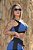 CJ46019 - Conj. Calça e Top Poliamida Suplex  - Azul e Preto - Imagem 4