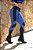 CJ46019 - Conj. Calça e Top Poliamida Suplex  - Azul e Preto - Imagem 7