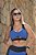 CJ46019 - Conj. Calça e Top Poliamida Suplex  - Azul e Preto - Imagem 9