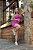 CJSH46003 - Conj. Short e Top Poliamida Canelado com Bolso - Purple - Imagem 2