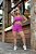 CJSH46003 - Conj. Short e Top Poliamida Canelado com Bolso - Purple - Imagem 4