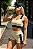 CJSH46006 - Conj. Short e Top Poliamida Suplex com ajuste lateral - Bege e Preto - Imagem 1