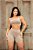 SH45002 - SHORT AVULSO Bege - Poliamida Canelado - Imagem 1