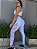 CJ47001A - Conj Calça e Top Polimida Branco Brocado com Tule - Imagem 2