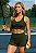 CJSH47027A -Conj Shorts e top Brocado Poliamida Verde Musgo - Imagem 1