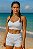 CJSH47023A -Conj Shorts e top  Poliamida Branco - Imagem 1