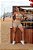 CJSH49002 -Shorts com Bolso  Bege Top em Poliamida Zero Transparencia - Imagem 5
