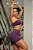 CJSH49005 - Conj. Short e Top Faixa Poliamida  com bolso - Roxo - Imagem 1