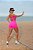 CJSH49008 - Conj. Short e Top Faixa Poliamida  com bolso - Pink - Imagem 2