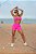 CJSH49008 - Conj. Short e Top Faixa Poliamida  com bolso - Pink - Imagem 5